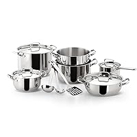 Lagostina Set di Pentole Induzione, Gas e Forno in Acciaio Inox 18/10