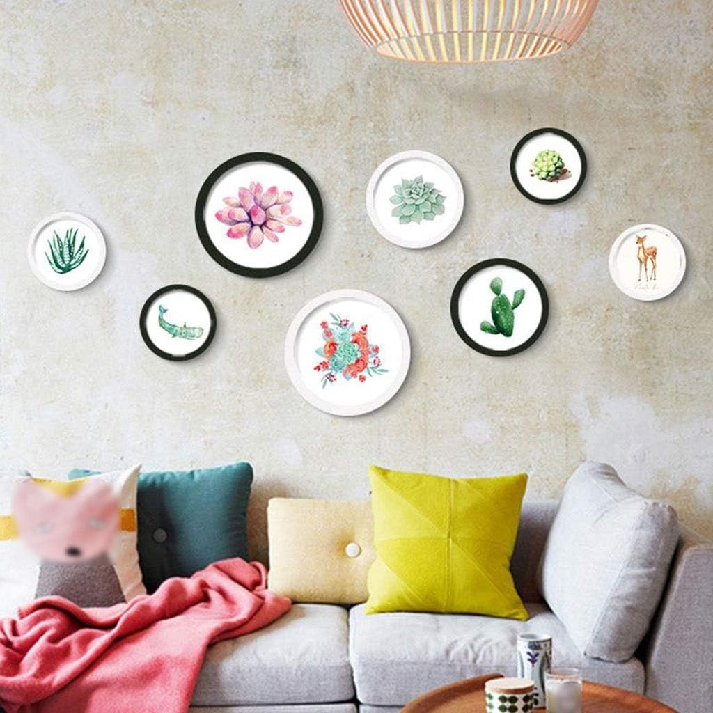 Photo Frames Multiple Photos Wall Picture Frame Set Baby Home Decor Gift, 8 Pieces Combination Wooden