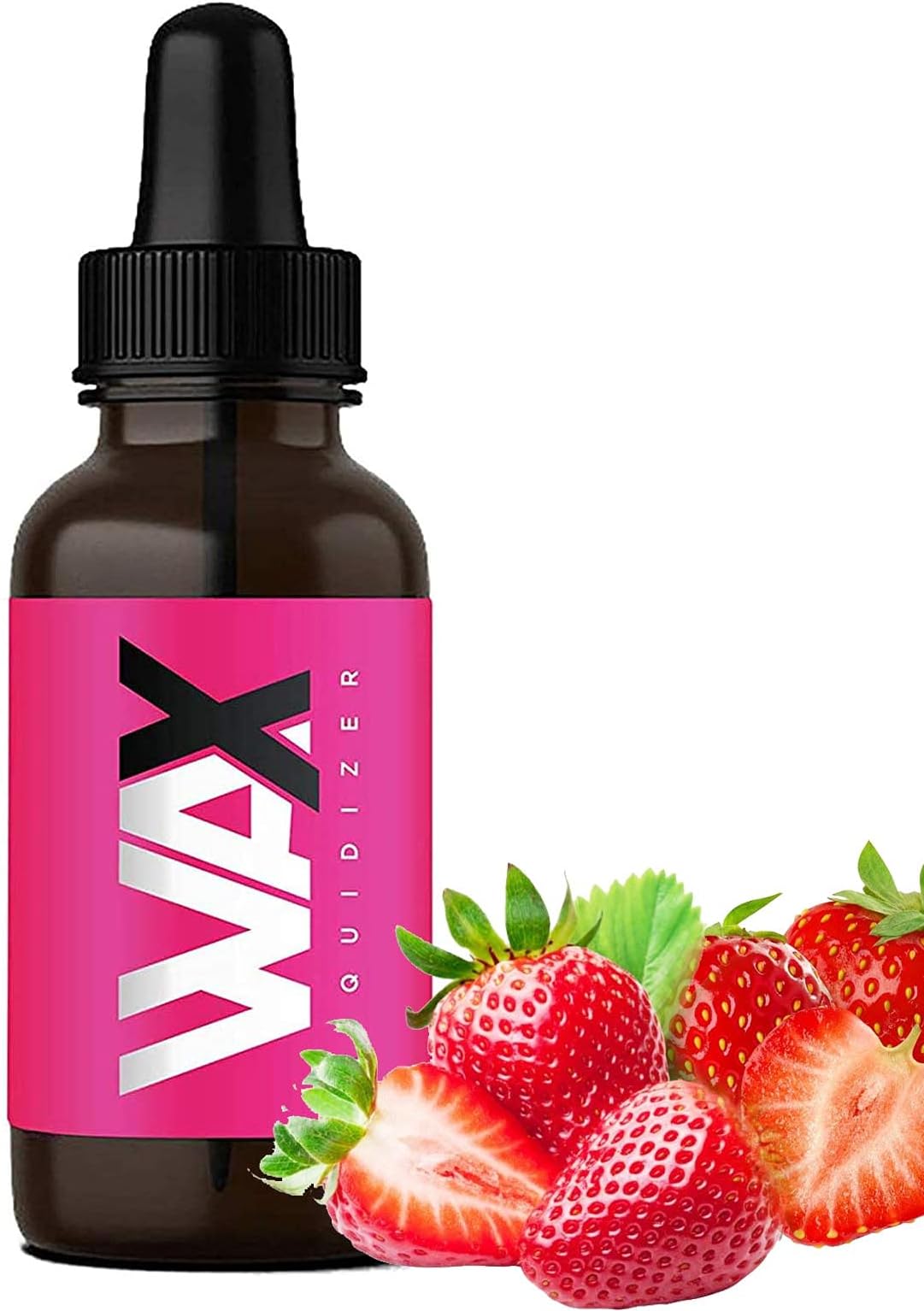 Wax Liquidizer Premium Short Fill E-Liquid Vape Juice 15ml Bottle for All E-Cigarettes - FDA Approved - Nicotine Free Shots - Made in UK [Strawberry Flavour]