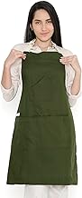Encasa XO Adjustable Kitchen Apron with Pockets and Towel Holder, Eco Friendly Recycled Cotton for Home, Restaurant, Men & Women, Kitchen, Cooking