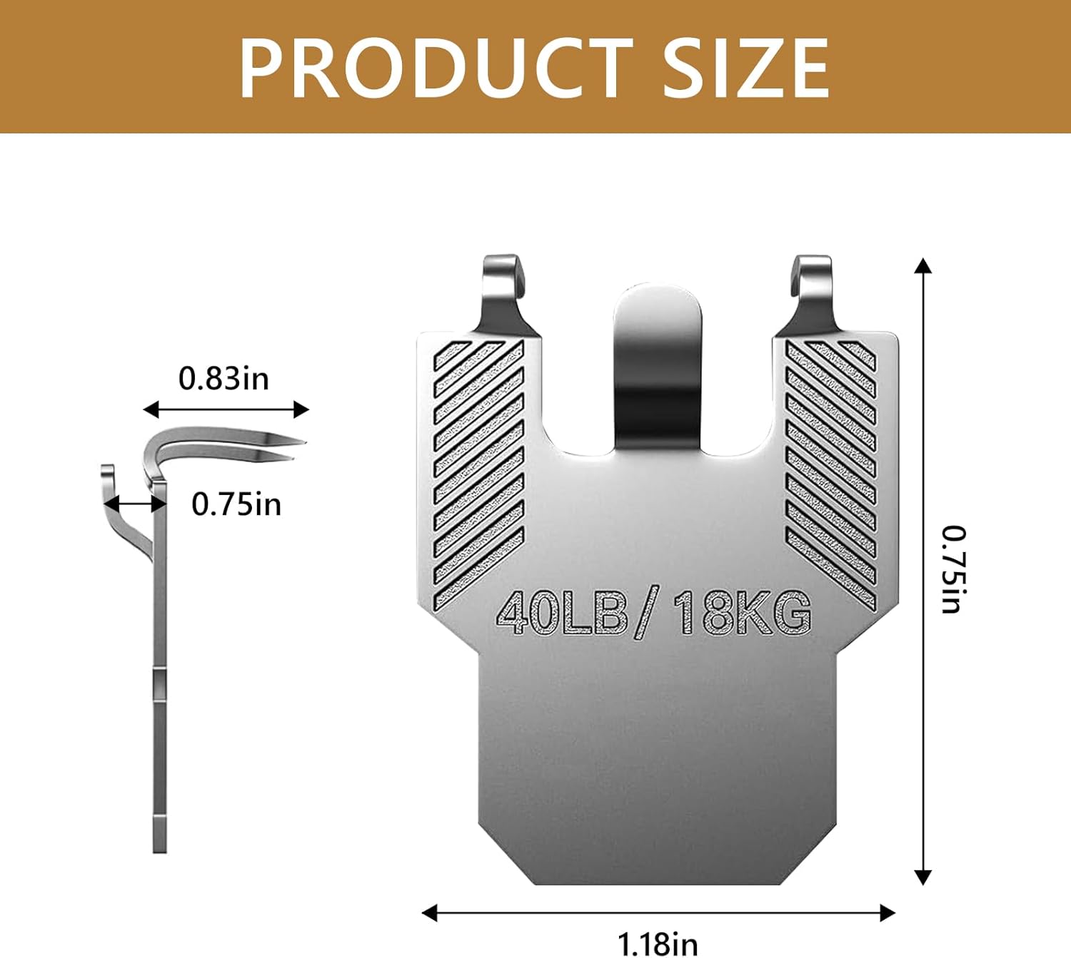 40Pcs Claw Drywall Picture Hanger: 40Lbs Wall Hooks ,No Damage Heavy Duty Wall Hanger for Room Office Decor Easy Tool-Free Nail-Free Drywall Hooks,for Hanging Picture Mirror Photo Poster Kit