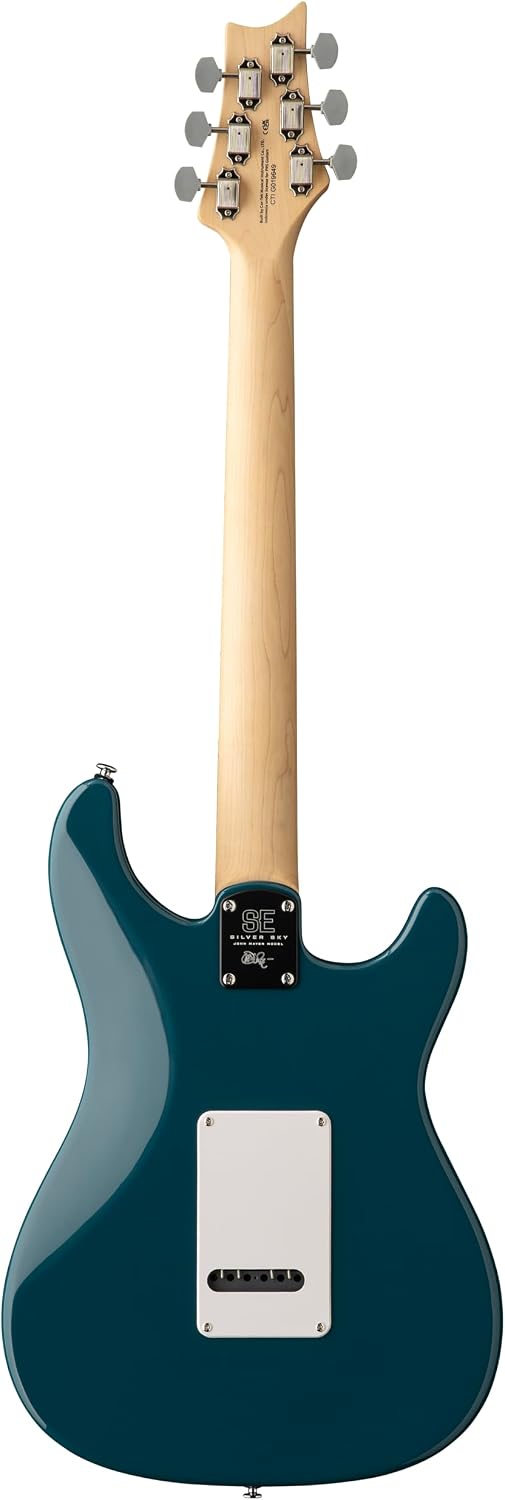 PRS SE Silver Sky Maple Board Lefty, Nylon Blue