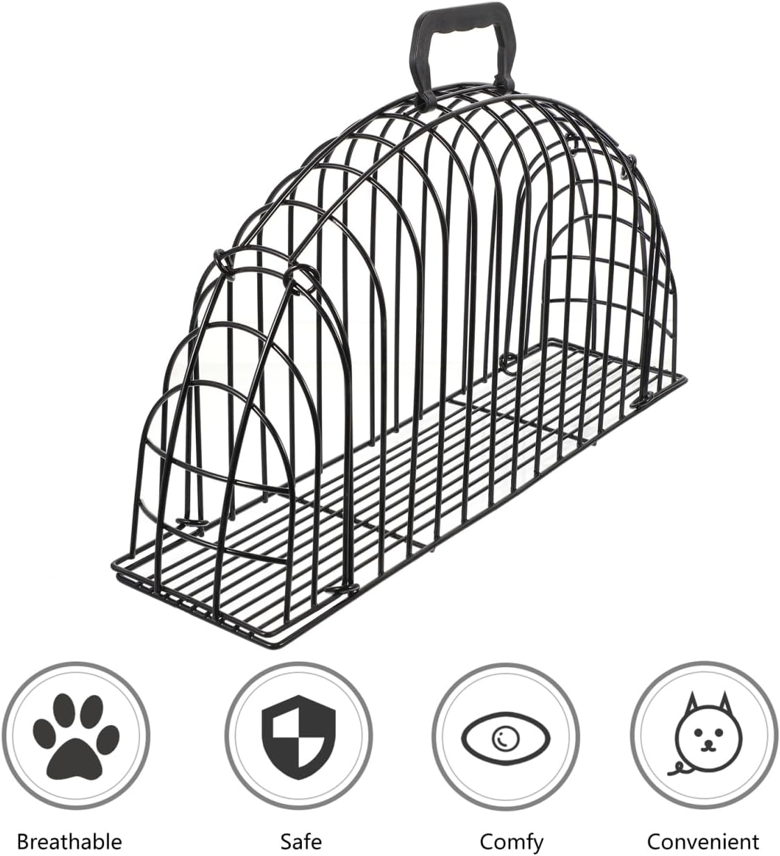 Cat Grooming Cage Small Pet Shower Drainage Metal Construction Cat Bath Cage(Size : Small)