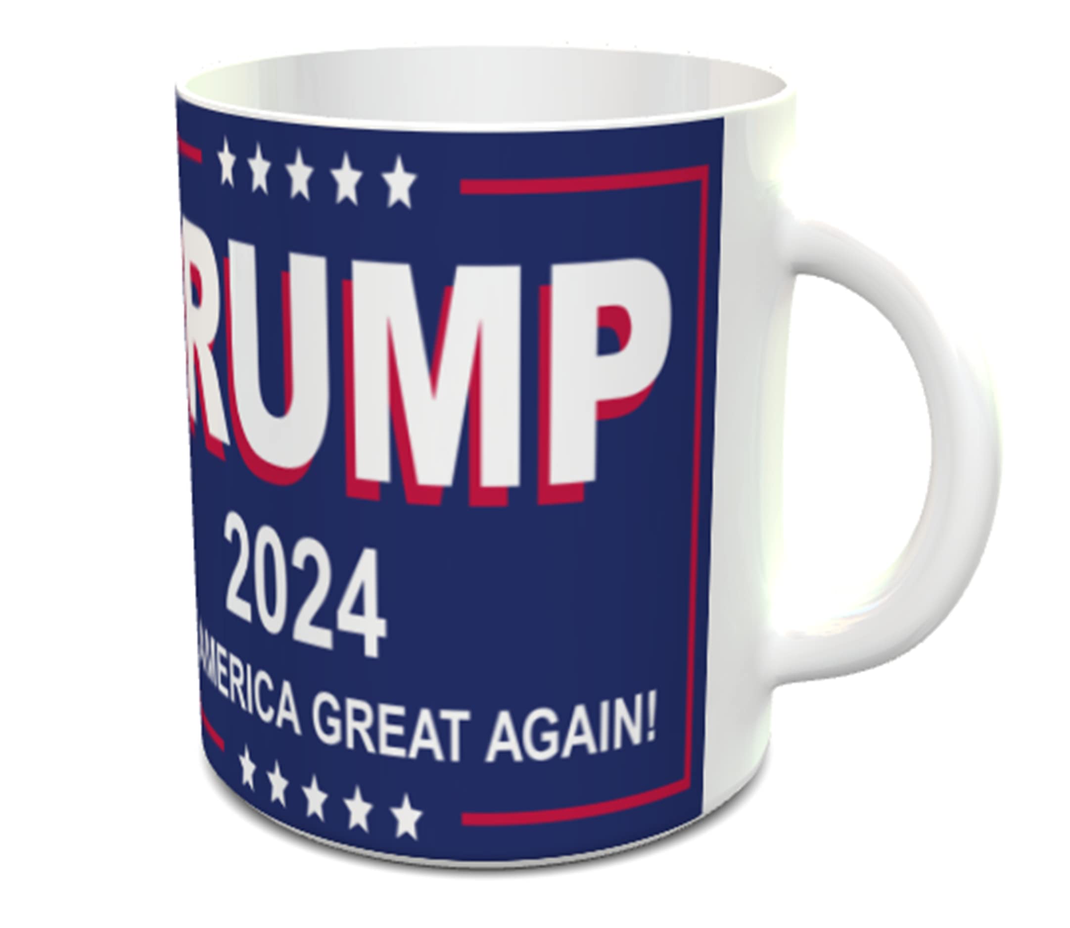 "Trump Great Papa" Ceramic Coffee Mug - Double Sided Political Novelty Mug (Dishwasher Safe)