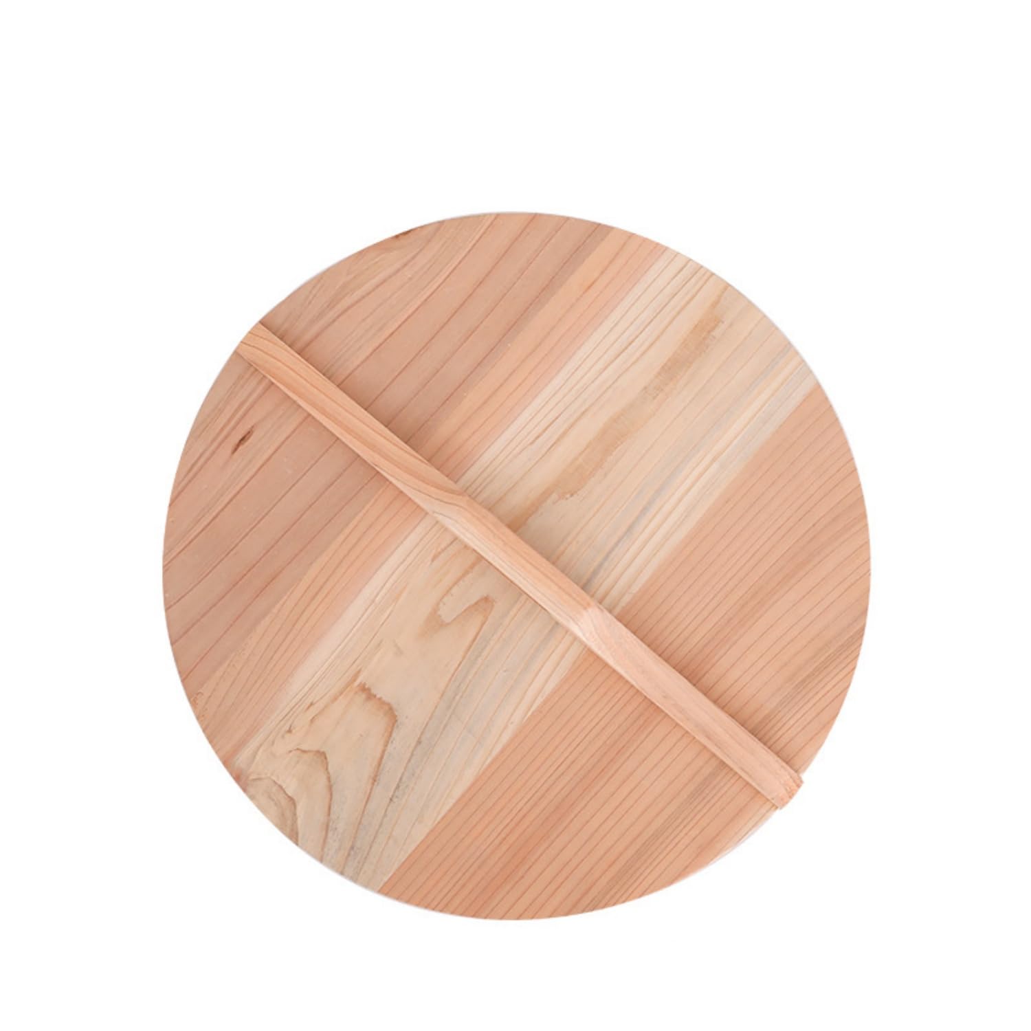 Easnea Natural Color Natural Wood Pot Lid - Round Wood Pot Cover For Stir Fry Pans, Frying Pan, Cooking Accessories (32Cm)