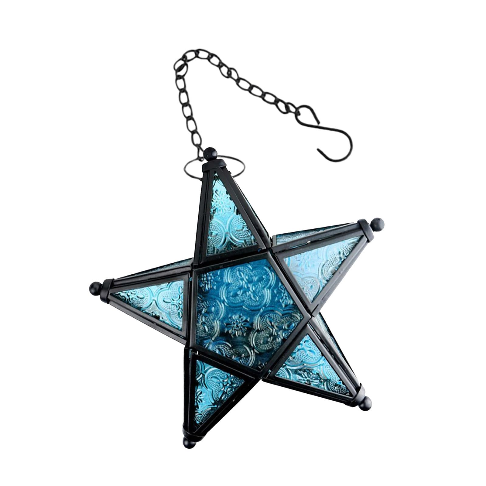 Hsyzygian Unique Iron Star Shape Holders Hanging Design for Home Decor Sturdy Metal Perfect Wall Decor Iron Holders
