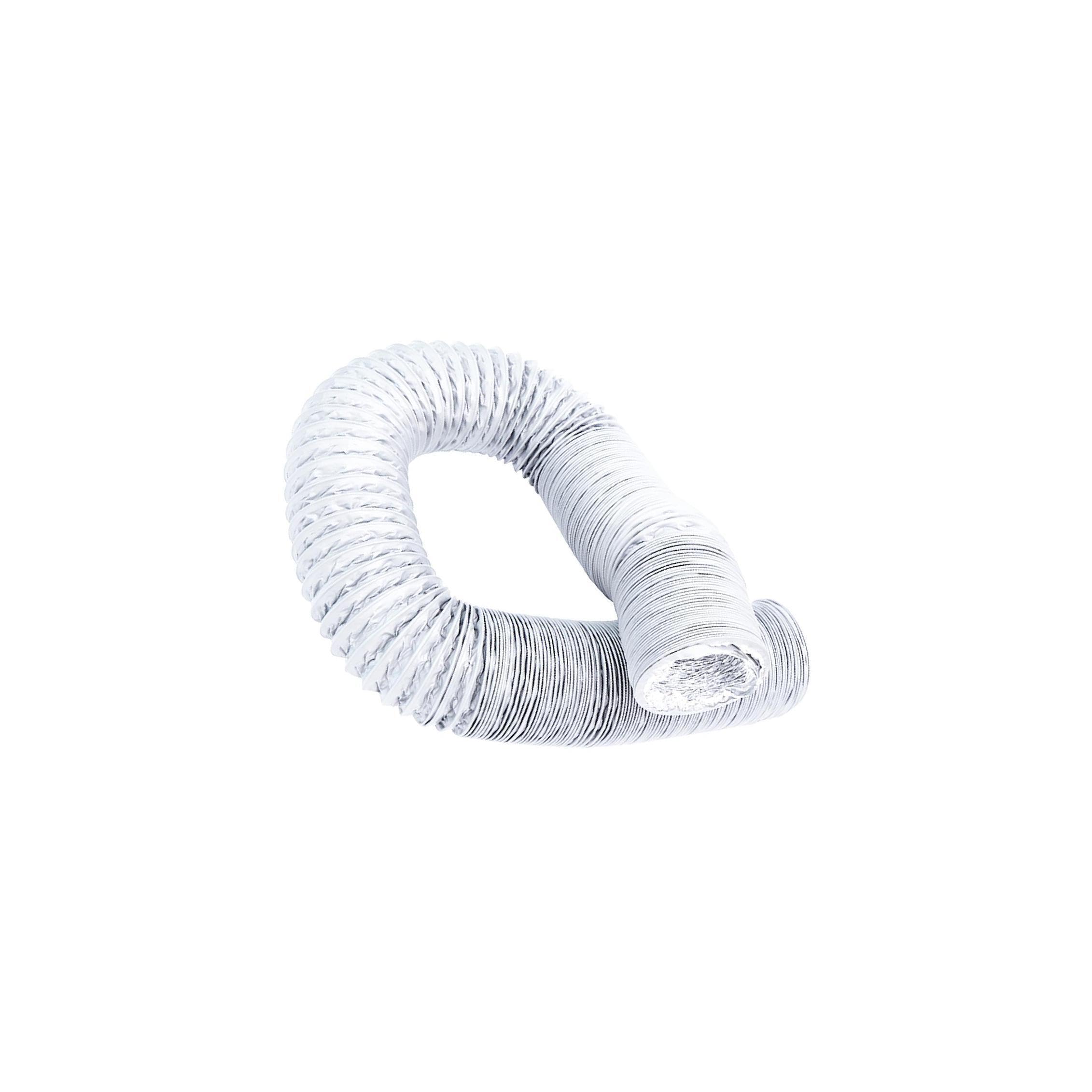 QIXCXAZ Dryer Vent Tube Duct Air Vent Hose Thick Layer Flexible Aluminum Ducting Commercial Needs Greenhouses Dryer Hose Aluminum Foil Ducting Portable Ac, 4.92 inch