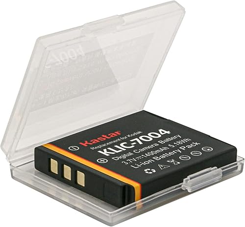 Miniatura 2 de Kastar Paquete de 2 baterías de repuesto para baterías Kodak KLIC-7004 K7004, cargador Kodak K7700, PLAYSPORT, PLAYTOUCH, PlayFull Dual, Zi8, Zi10,