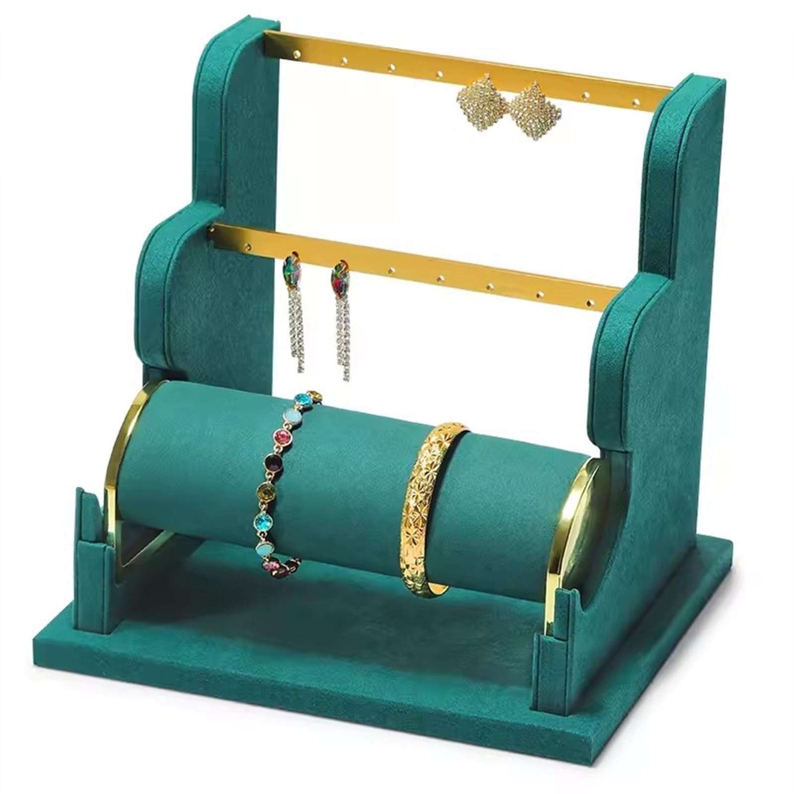 Portagioie Espositore for orecchini, espositore for gioielli in velluto, espositore for bracciale staccabile, porta gioielli for espositore for orologi Portagioielli (Size : A)