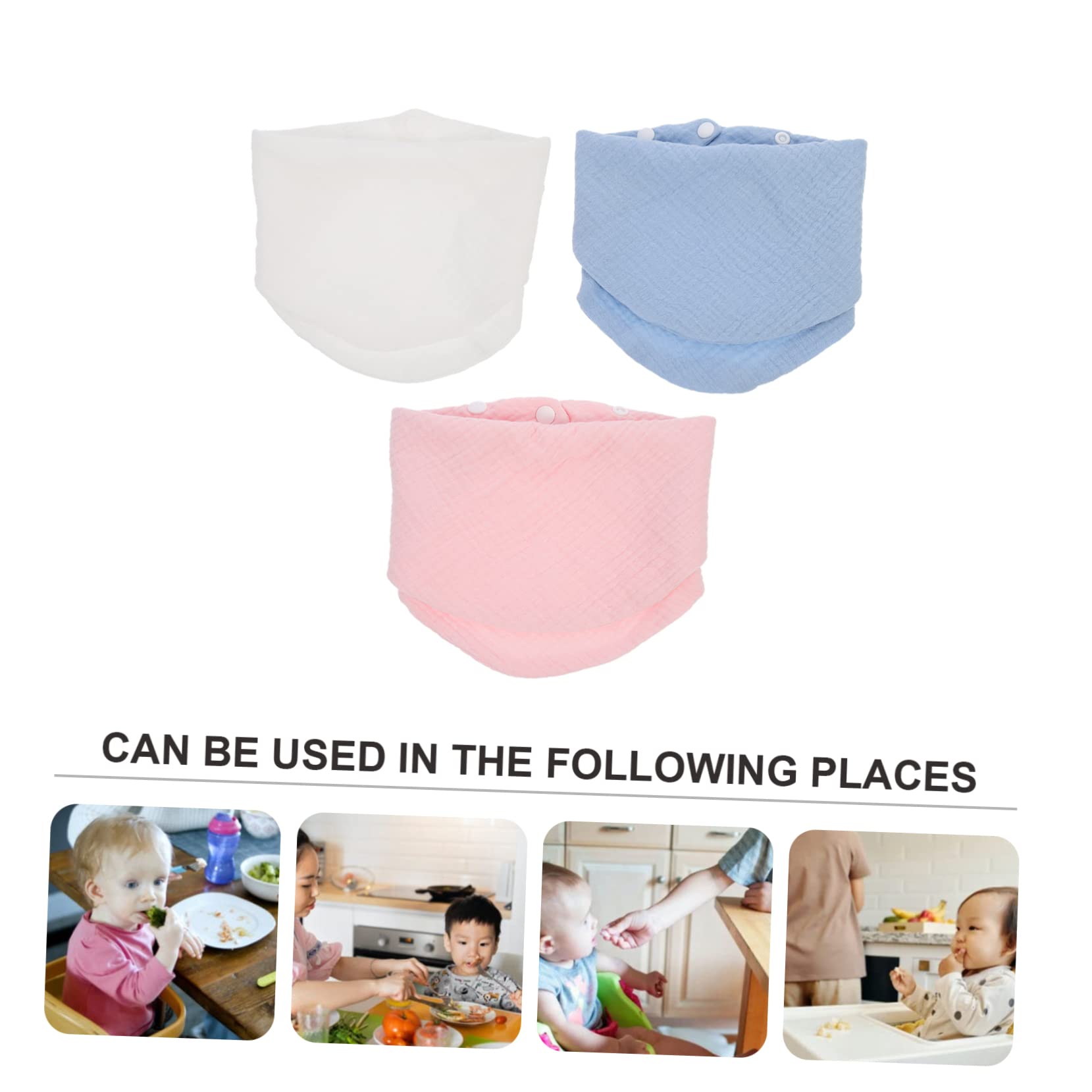 ibasenice 9 Pezzi Asciugamano Triangolare Asciugamano Bavaglini Neonato Portatile Bambino Salviette Per Neonati Bavaglini Sbavanti Bavaglino Neonato Bavaglino Per