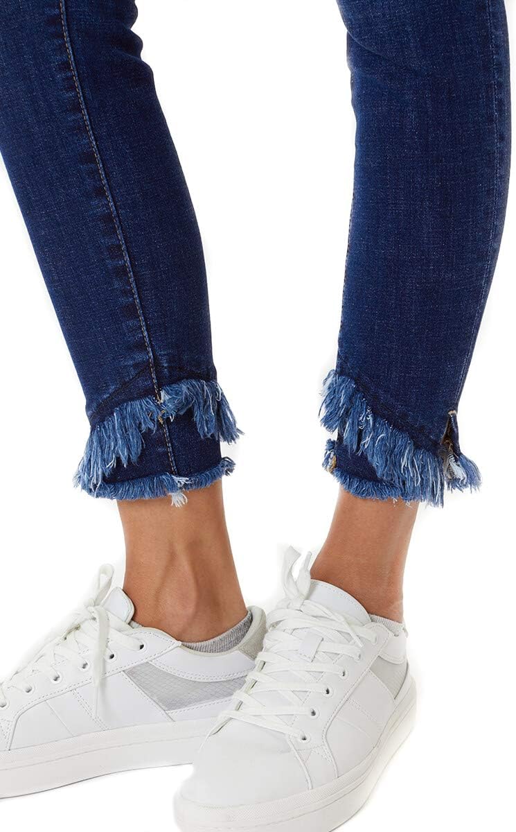 Kan Can Women's Mid Rise Ankle Skinny Jeans D 5/26