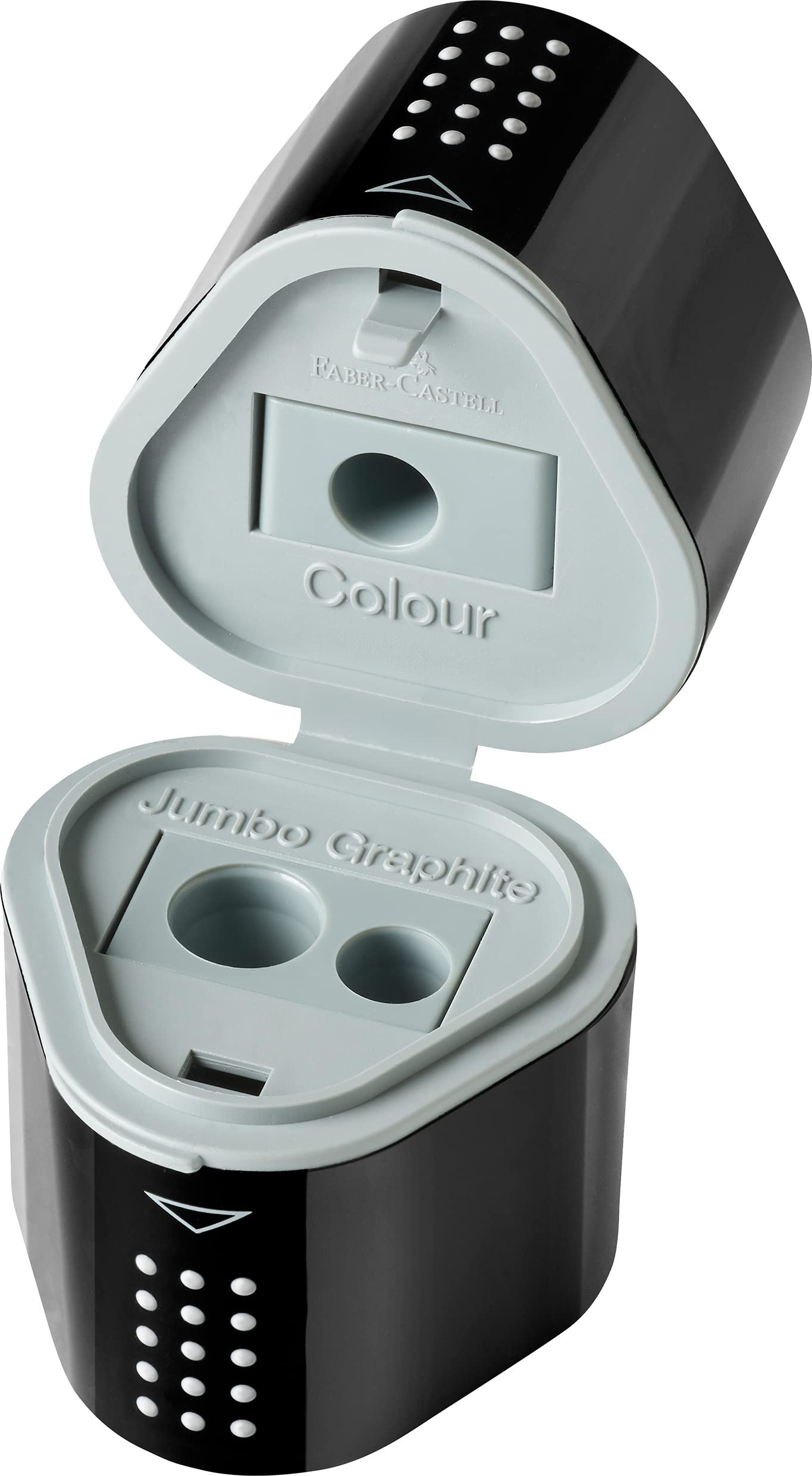 FABER-CASTELL - zestaw Grip 2001 w kolorze czarnym, 5-częściowy | Z 3 ołówkami B, gumką i temperówką do szkoły i egzaminów