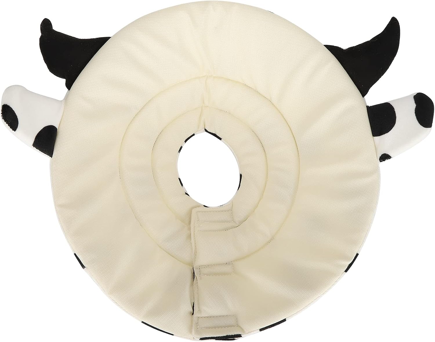 Cow Shape Pet Recovery Collar, Soft Flannel Material, Adjustable Design, Prevents Biting and Licking, Comfortable for Dogs and Cats (-2110210028613)