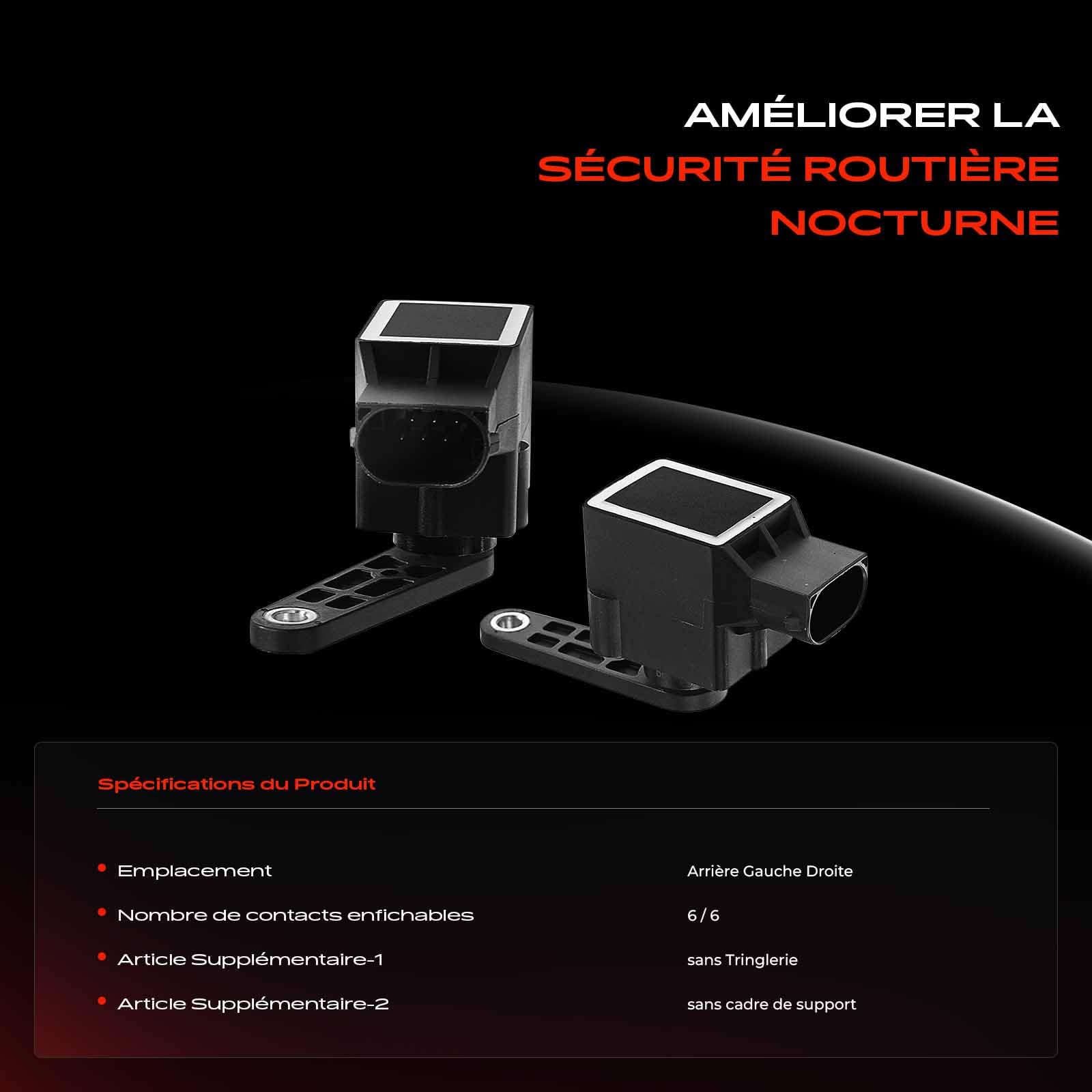 Frankberg 2 capteurs de hauteur pour suspension pneumatique, essieu | arrière Compatible avec: X5 E53
