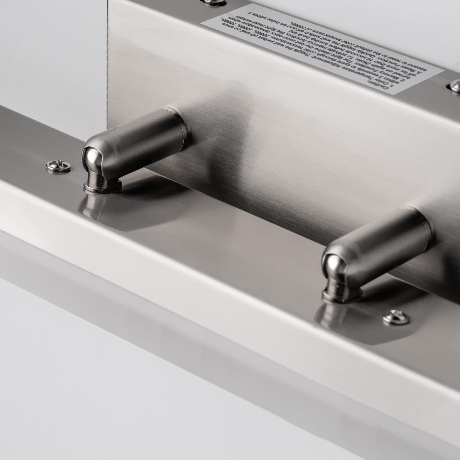 mirrea 24-inch Brushed Nickel LED Vanity Light Fixture for Mirror, Modern 3CCT Dimmable Bath Bar Lighting, Wall Switch Color Temperature Control