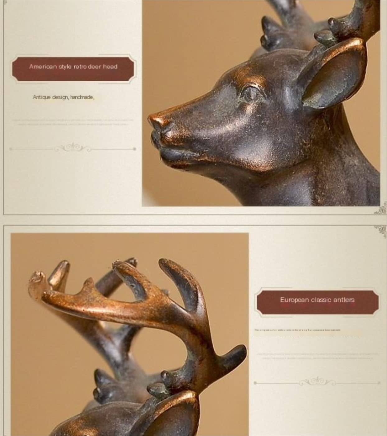 Reggi Libri, Fermalibri Creative Deer Head Fermalibri Personalità Modern Resin Book End Ufficio Decorazione Pratica Ufficio Casa Scrivania