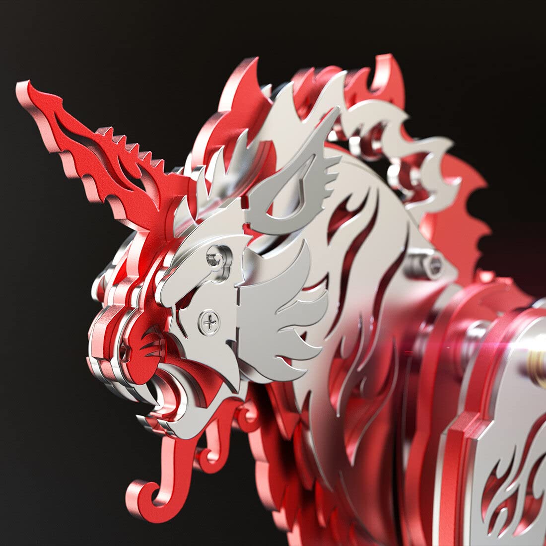 Generic Rompecabezas de metal 3D para adultos, rompecabezas 3D DIY tigre de metal, rompecabezas 3D, kit de modelo de rompecabezas de escritorio, regalos - 96 piezas