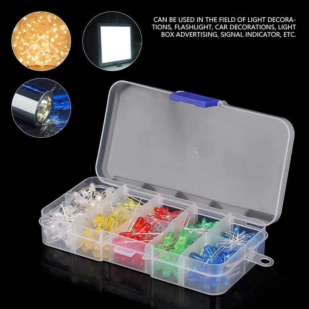 ANKROYU 350PCS 3mm and 5mm Diode, Plastic Assorted Color LED Light Emitting Diode Assortment Kit, Light Emitting Diode, Light Diode for Universal