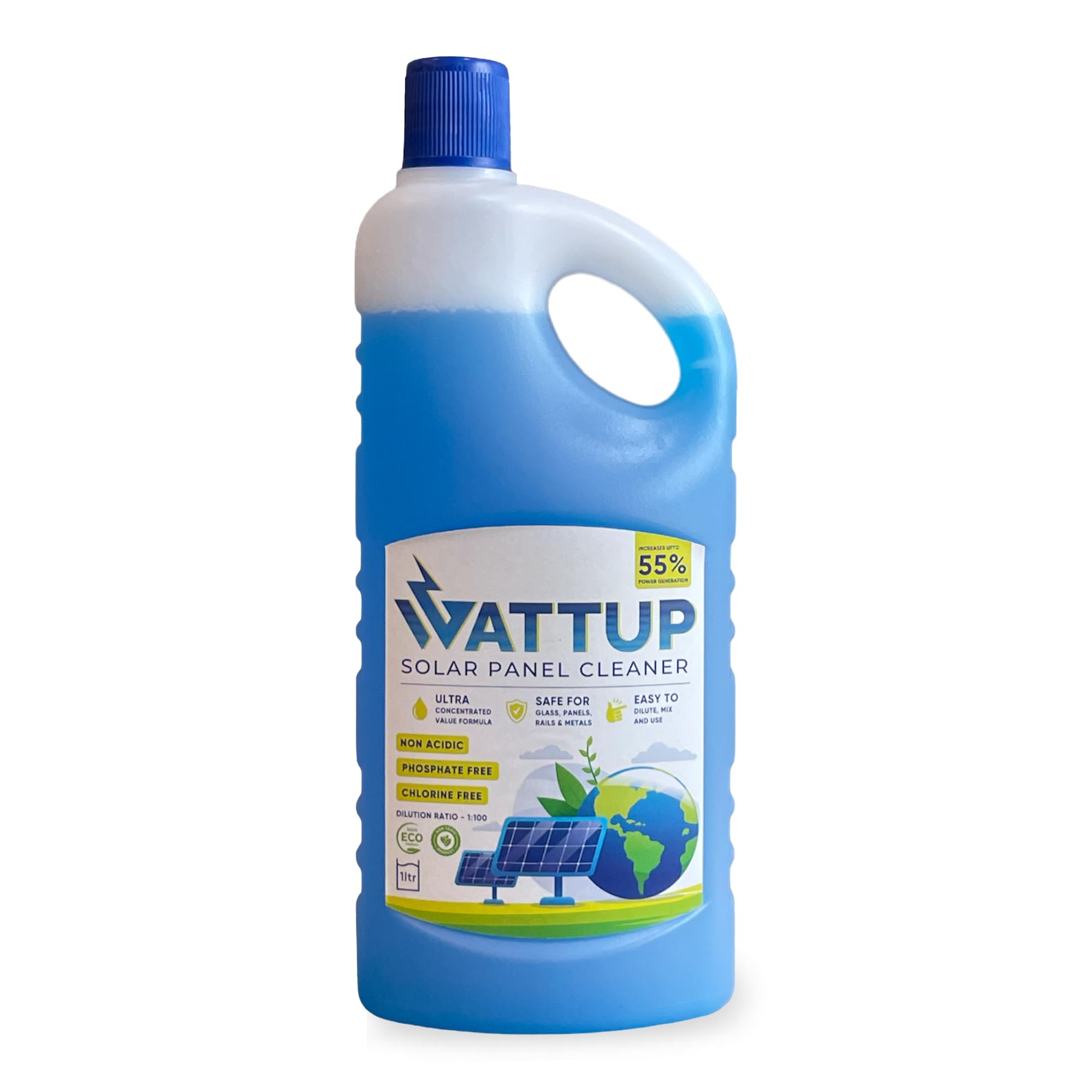 WattUp Solar Panel Cleaner, 100% Biodegradable, Non-Acidic Formula, Boosts Power Generation - 1L (B0CH9Z6P63) Amazon Price History, Amazon Price Tracker