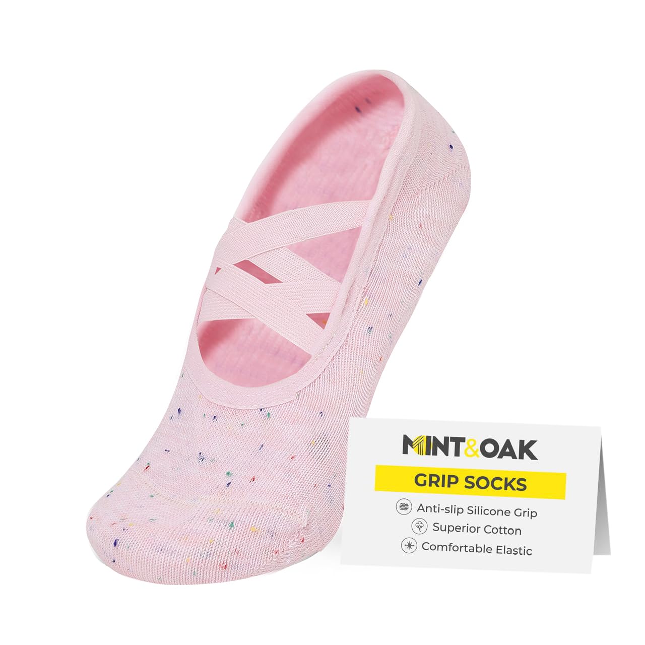 Mint & Oak Pilates Socks with Grips for Women|Yoga Socks for Stability & Comfort-picture-28