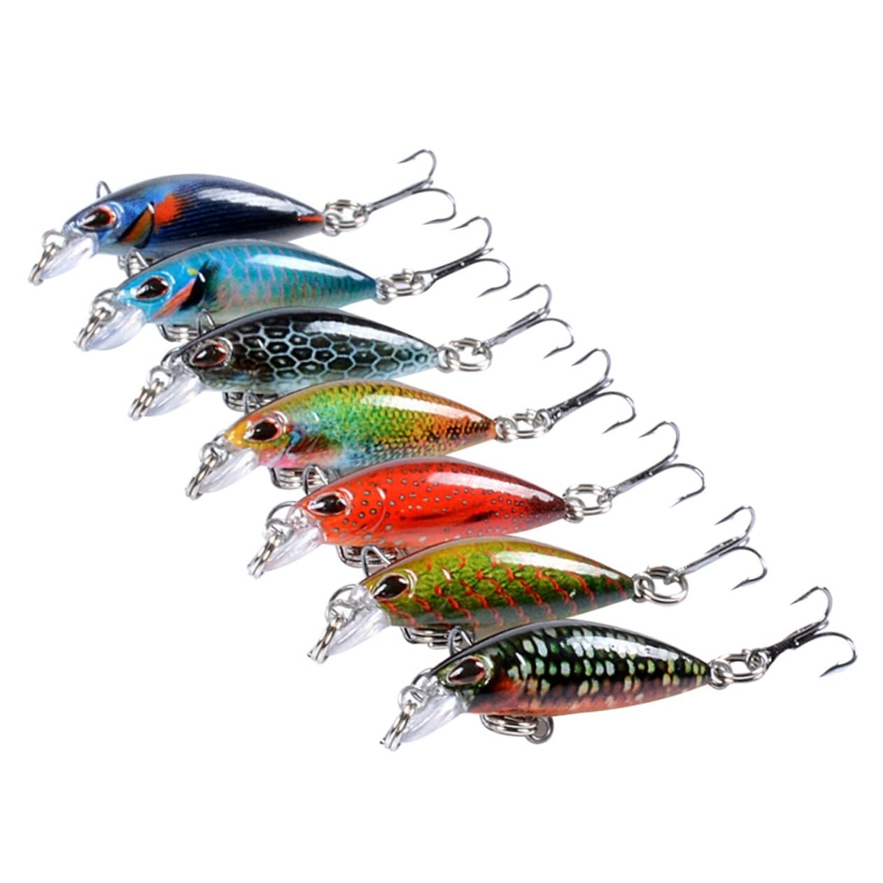 iplusmile Appâts Vairon Leurres De Pêche Swimbait Mini Appâts De Pêche
