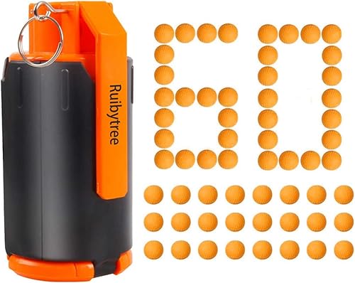 Ruibytree Juguete táctico de plástico CS, juguete táctico de plástico modificado con bala de agua de cristal con 60 piezas de munición de bolas de