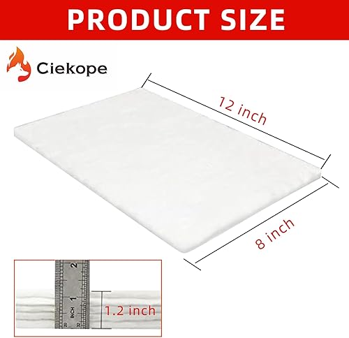 Miniatura 2 de 5 mecha de lana de cerámica para hoguera de mesa como Ciekope Danya B KORNIFUL flammtal KIZZBY Roundfire Colsen para extender el tiempo de