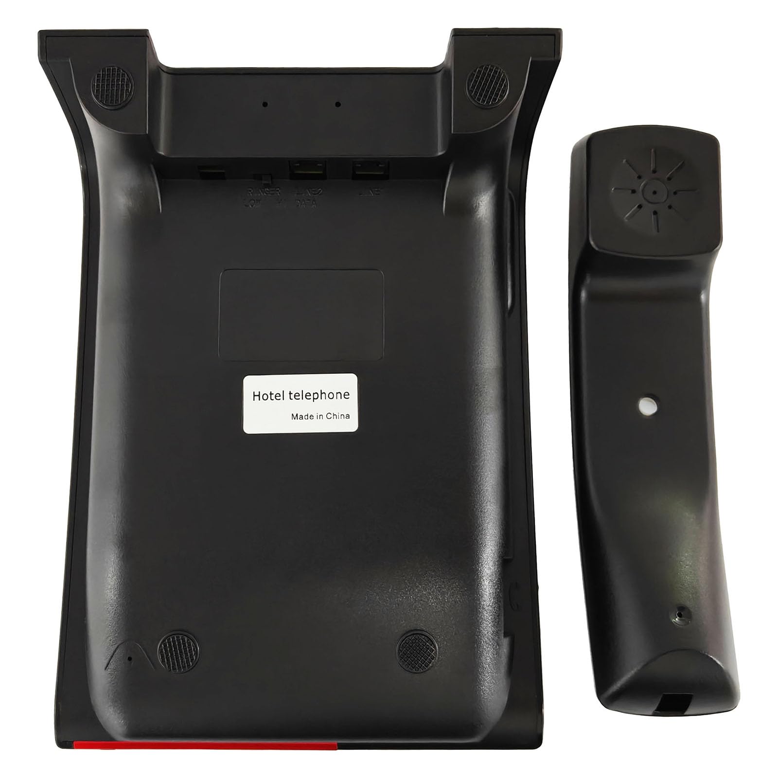 Moderno telefono da scrivania, telefono per camera d'albergo con funzione di chiamata rapida e supporto aggiuntivo per i posti secondari, telefono da hotel con selezione rapida touch e