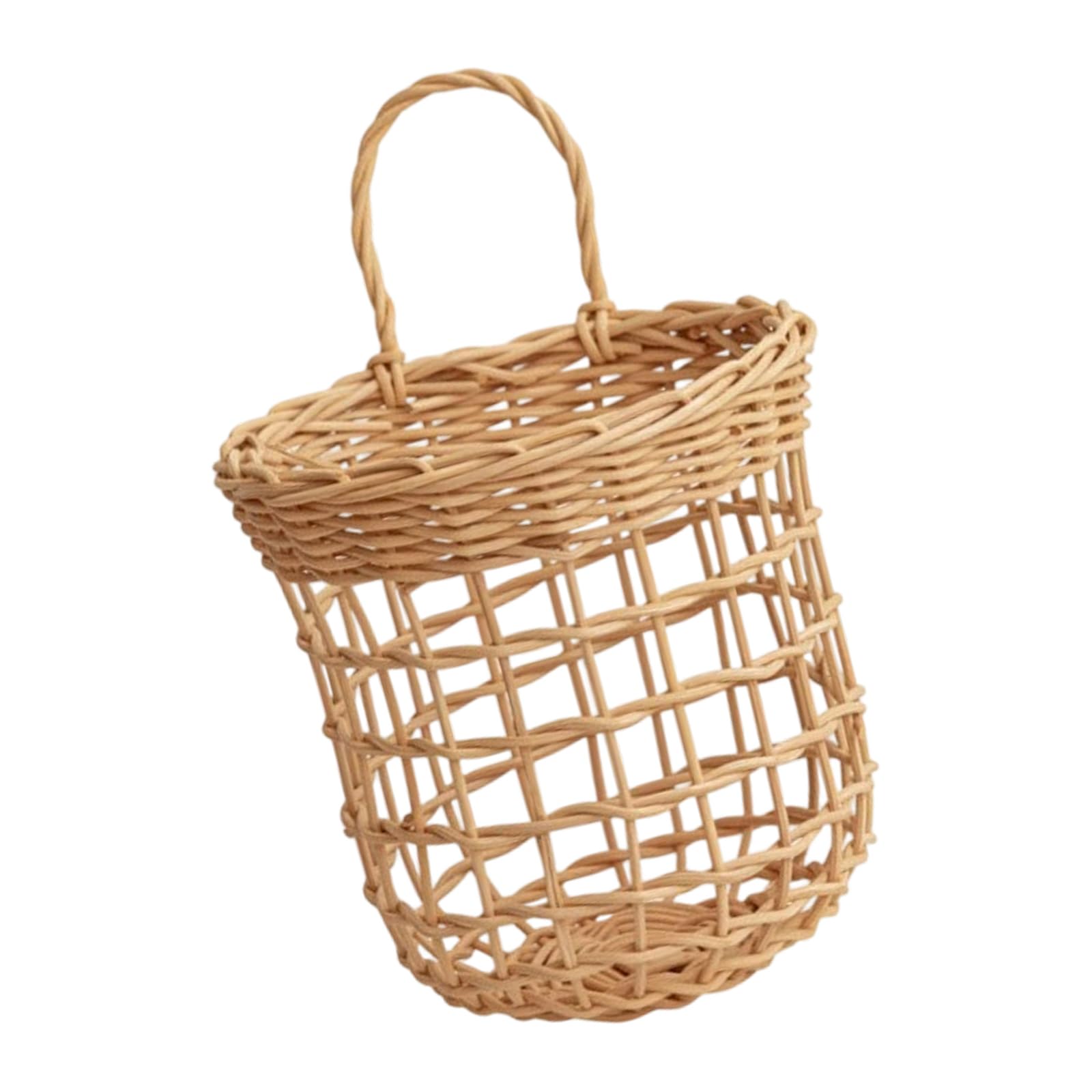Piceioep Braided Willow Storage Box Spacious Household Bin Handwoven Storage Container for Toy Linens Essential Breathable Basket