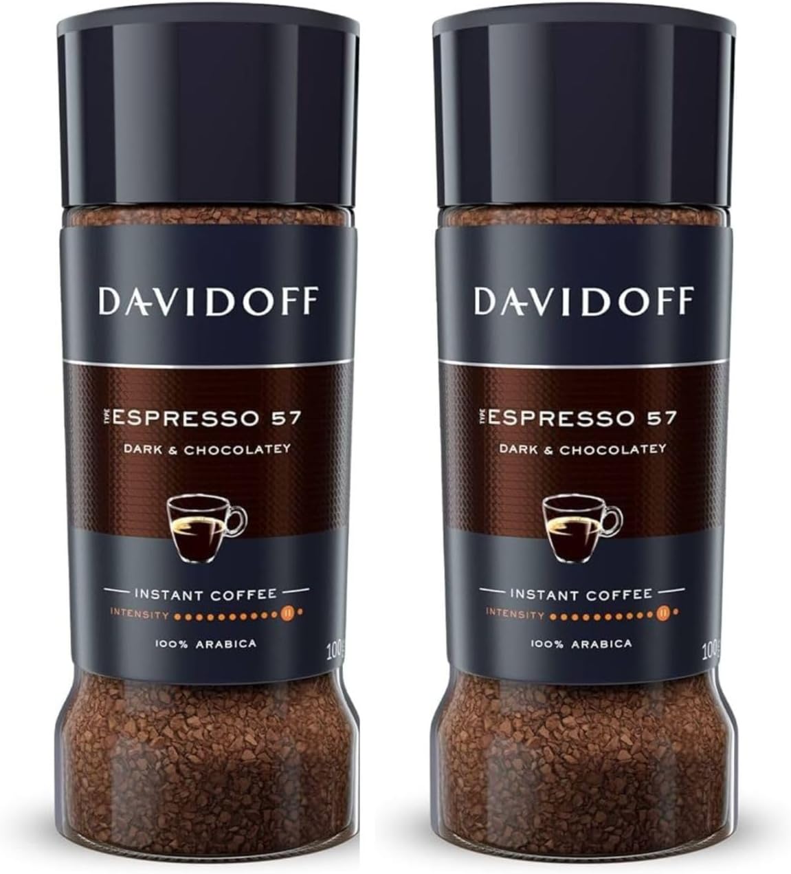 David off Espresso 57 Instant Ground Coffee, 100 g Bottle (Pack Of 2)