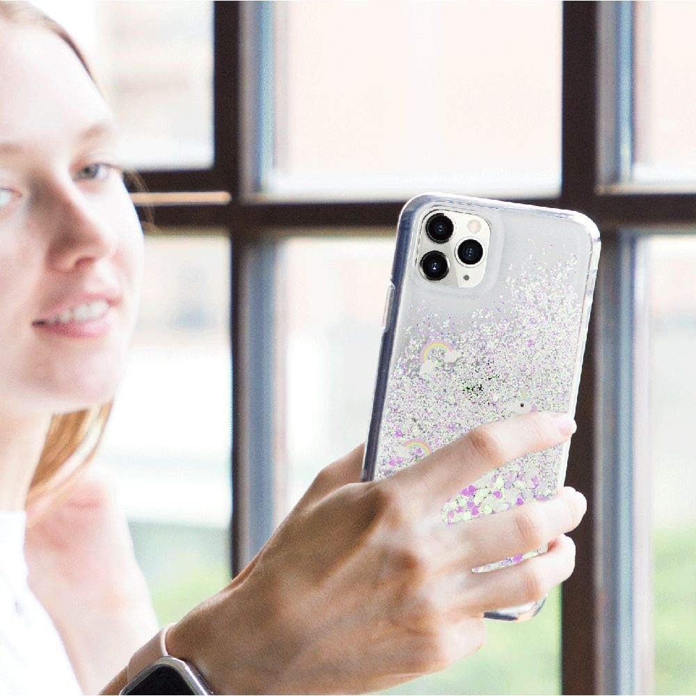 Blасk Frіdау Sаlе 2022 SWITCHEASY iPhone 11 Pro Case Flash Floral iPhone Hard Case Back Cover for Girls, Transparent Clear Flexible Rubber Pressed Real Genuine Dried Flowers and Seashell (Happy Park, 2019 iPhone 5.8)