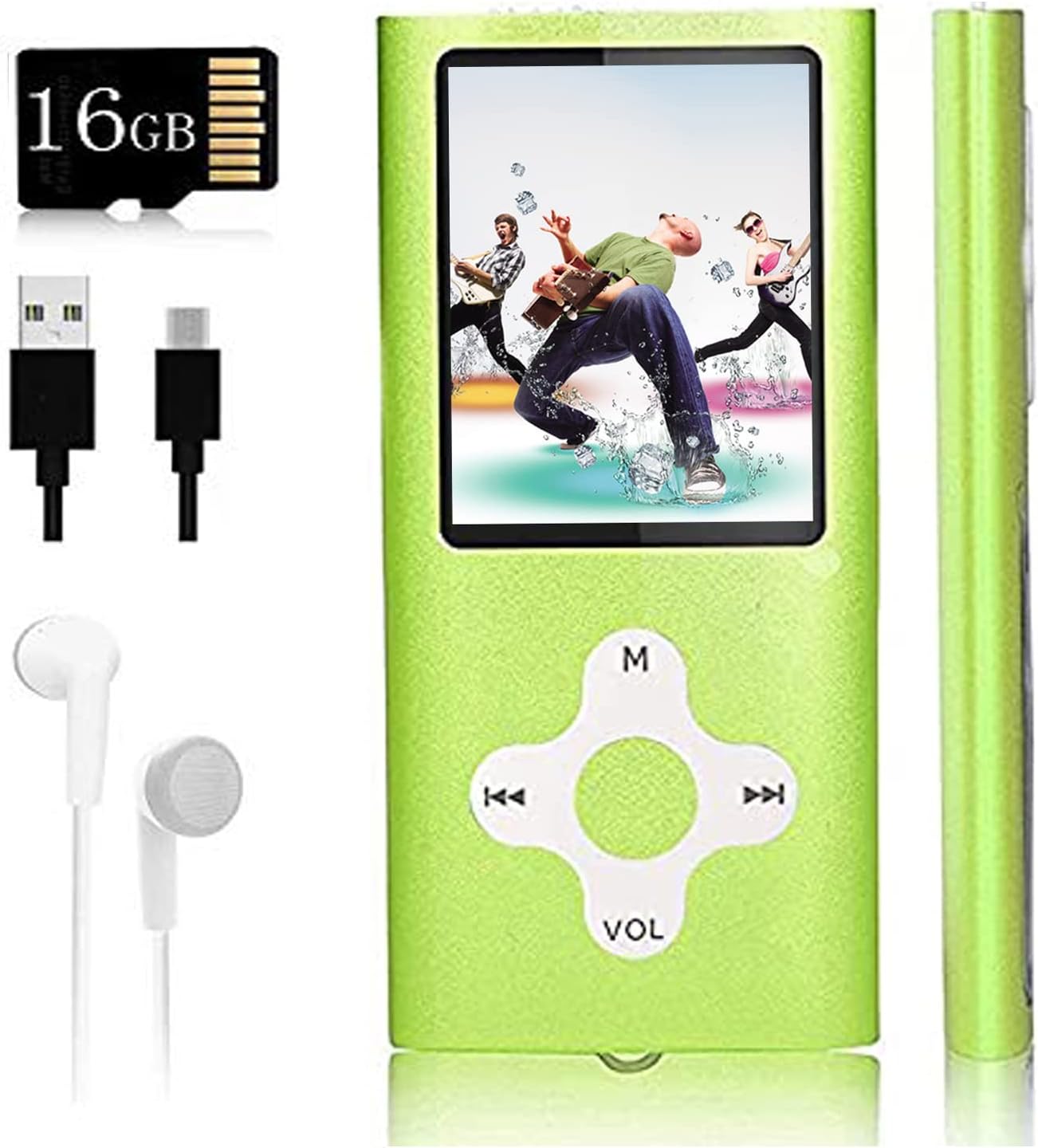 Mp3 Player,Music Player with a 16 GB Memory Card Portable