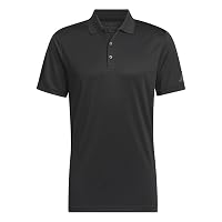 adidas Uomo Core Performance Primegreen Polo Shirt, Black