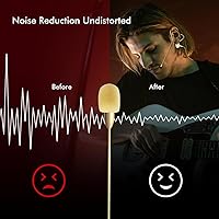 Vista 4 de KIMAFUN Micrófono de Diadema/Auricular de Una Sola Oreja con Gancho Colgante Sobre la Oreja Micrófono Condensador Compatible con Sistema Inalámbrico
