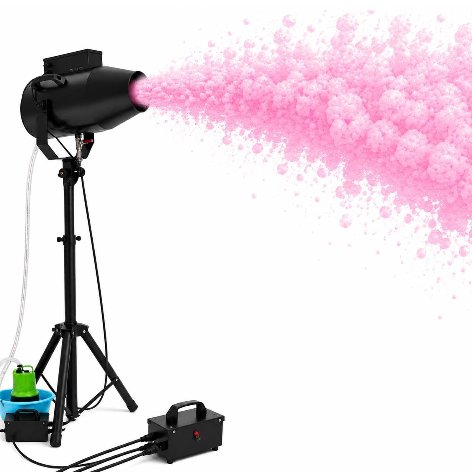 Cannone Spara-Schiuma Regolabile 1000W (10M/80M²) per Eventi All'Aperto Black | Copertura 80m²/min, velocità di getto 20m/min; include treppiede e filtro a rete. Ideale per feste in piscina