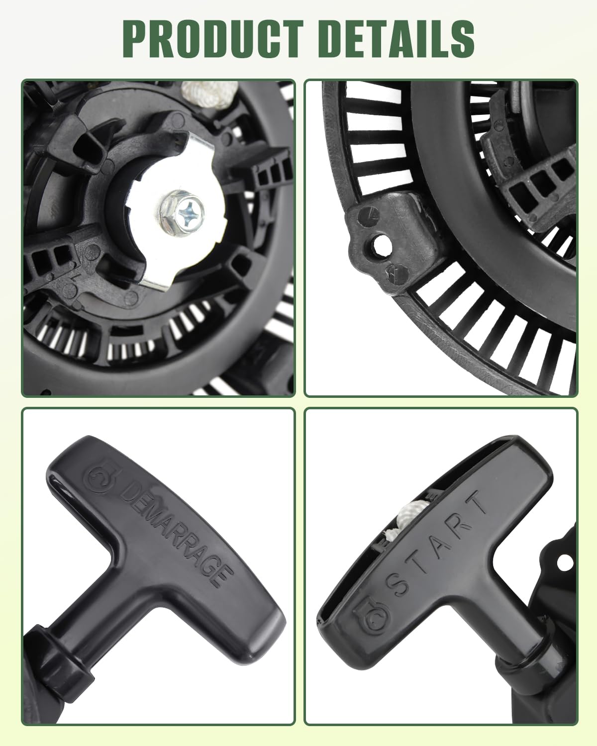 28400-Z07-004 - Arrancador de retroceso para Honda EU2000I EU2000IK1 generador inversor, pieza de generador, pieza de cortacésped