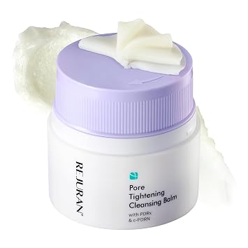 REJURAN Pore Tightening Cleansing Balm with PDRx & c-PDRN 50ml Deep Makeup & Blackhead Cleanser with Salmon DNA & Tannin Complex 3-Step Transforming Balm, Fragrance-Free