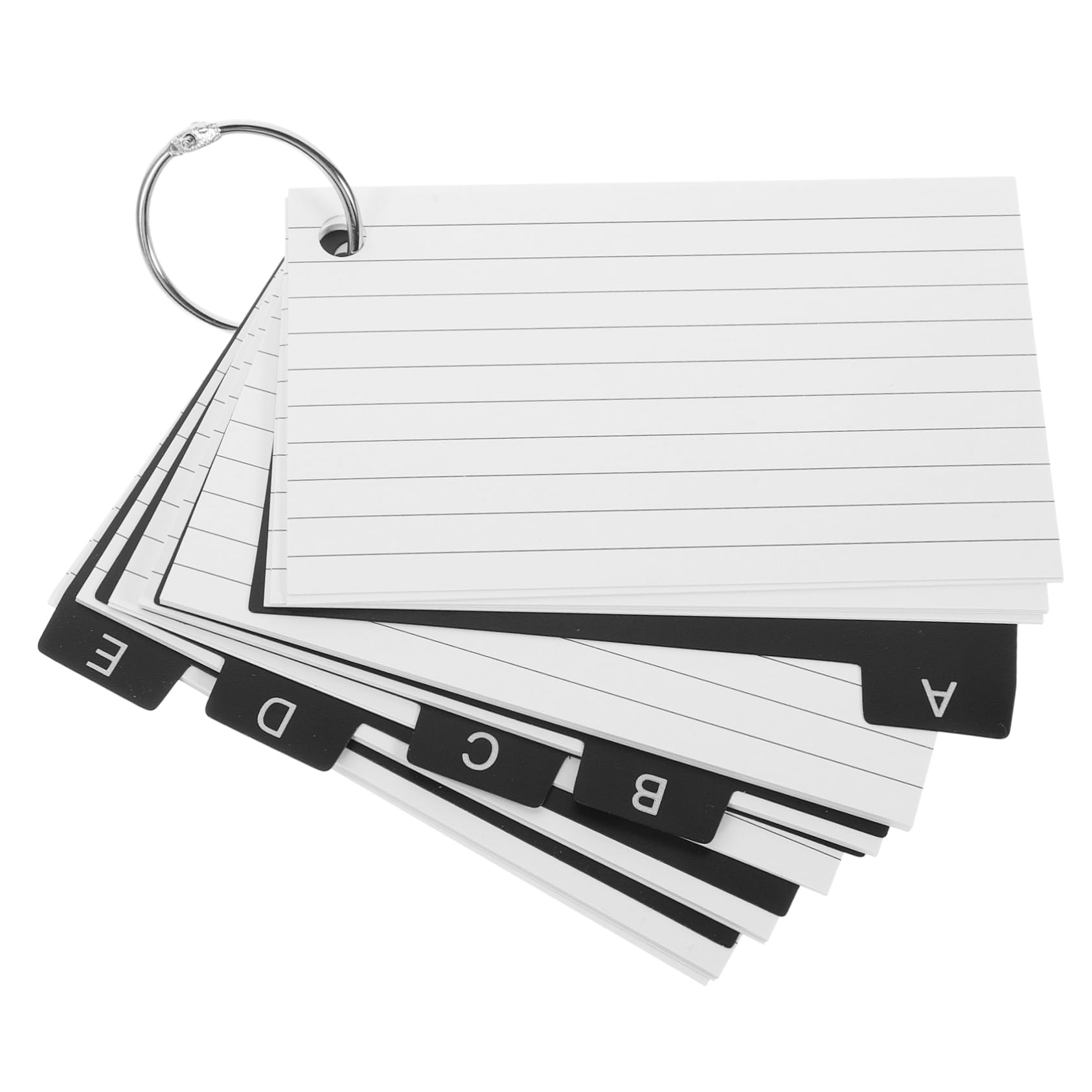 DOITOOL 5 Sätze Blanko Karteikarten mit Ringbindung Notizkarten für Lernen Büro und Zuhause Vielseitige Gedächtniskarten zur Organisation und Planung für Studenten