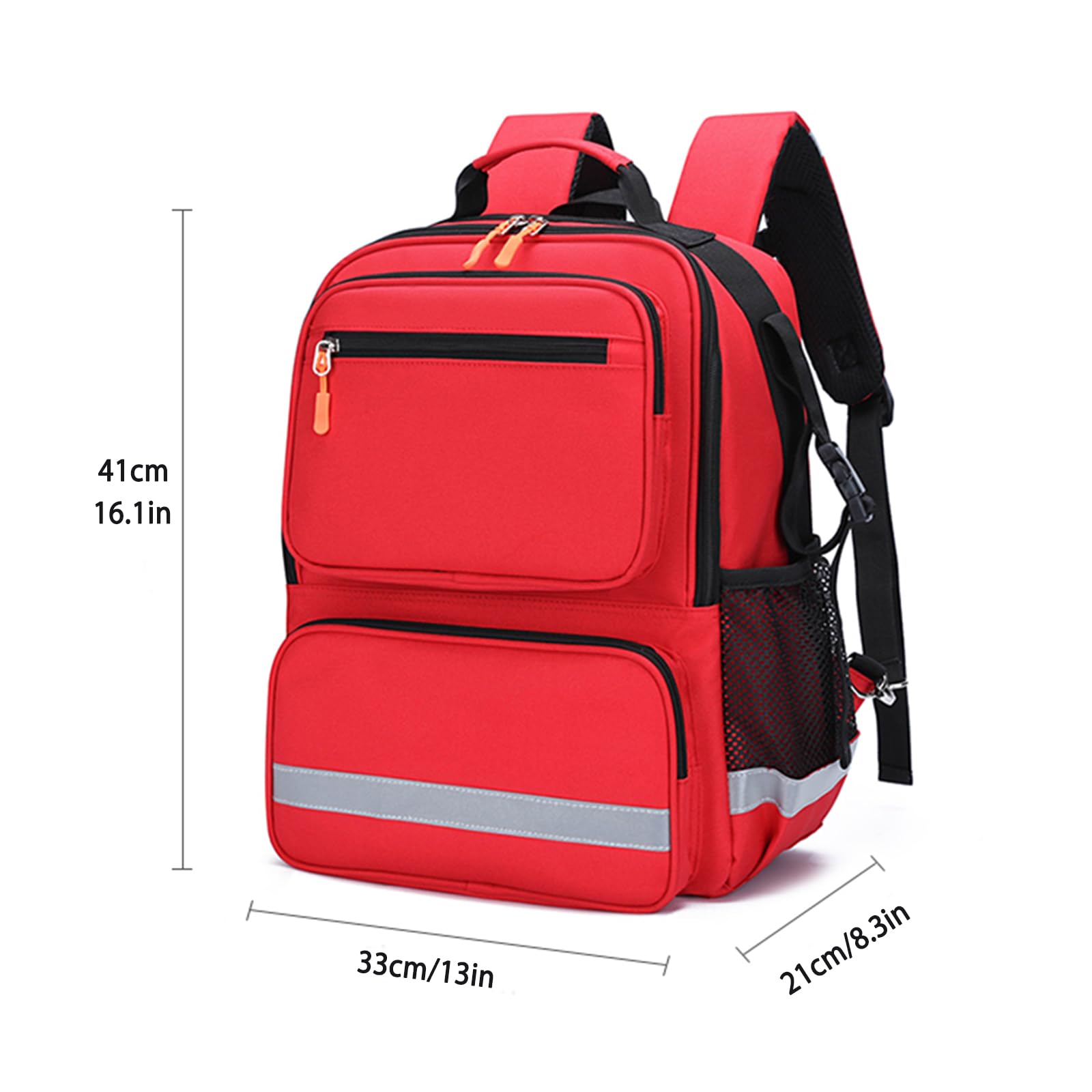 Bolsa de primeros auxilios Mochila médica vacía,Mochila Trauma con Reflectante,Kits de Emergencia Médica para Viajes al Aire Libre Camping