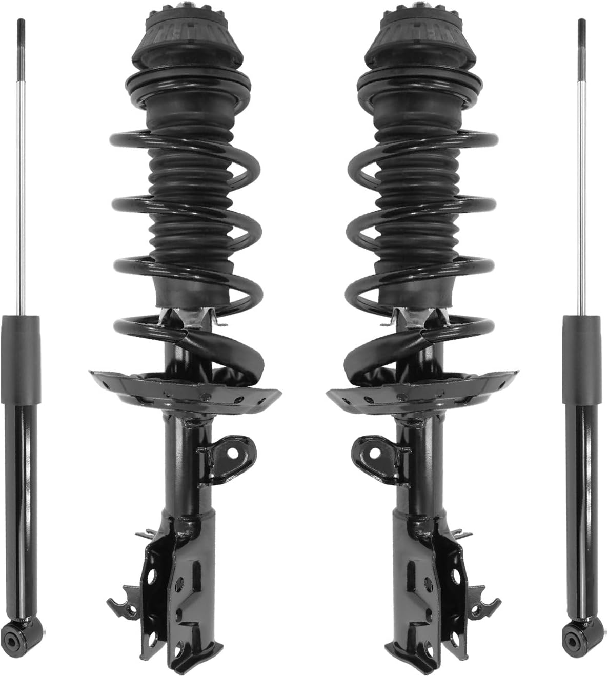 COMPLETESTRUTS - Front Quick Complete Strut Assemblies with Coil Springs and Rear Shock Absorbers Replacement for 2015-2020 Honda Fit