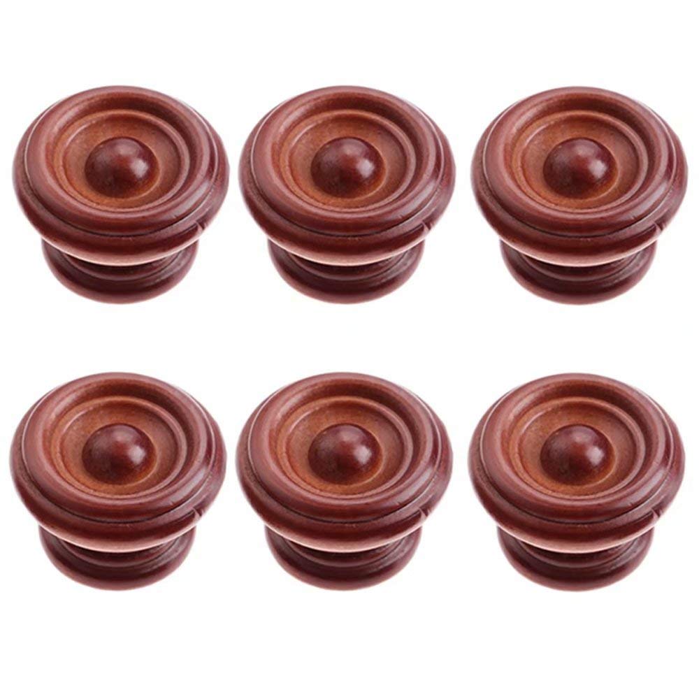 pomos de madera para puertas, pomos para cajones, 6 pomos de madera estilo granja, cajón de madera, armario de zapatos, tiradores de mesita de noche, tiradores de seguridad, pomos de cajón de muebles