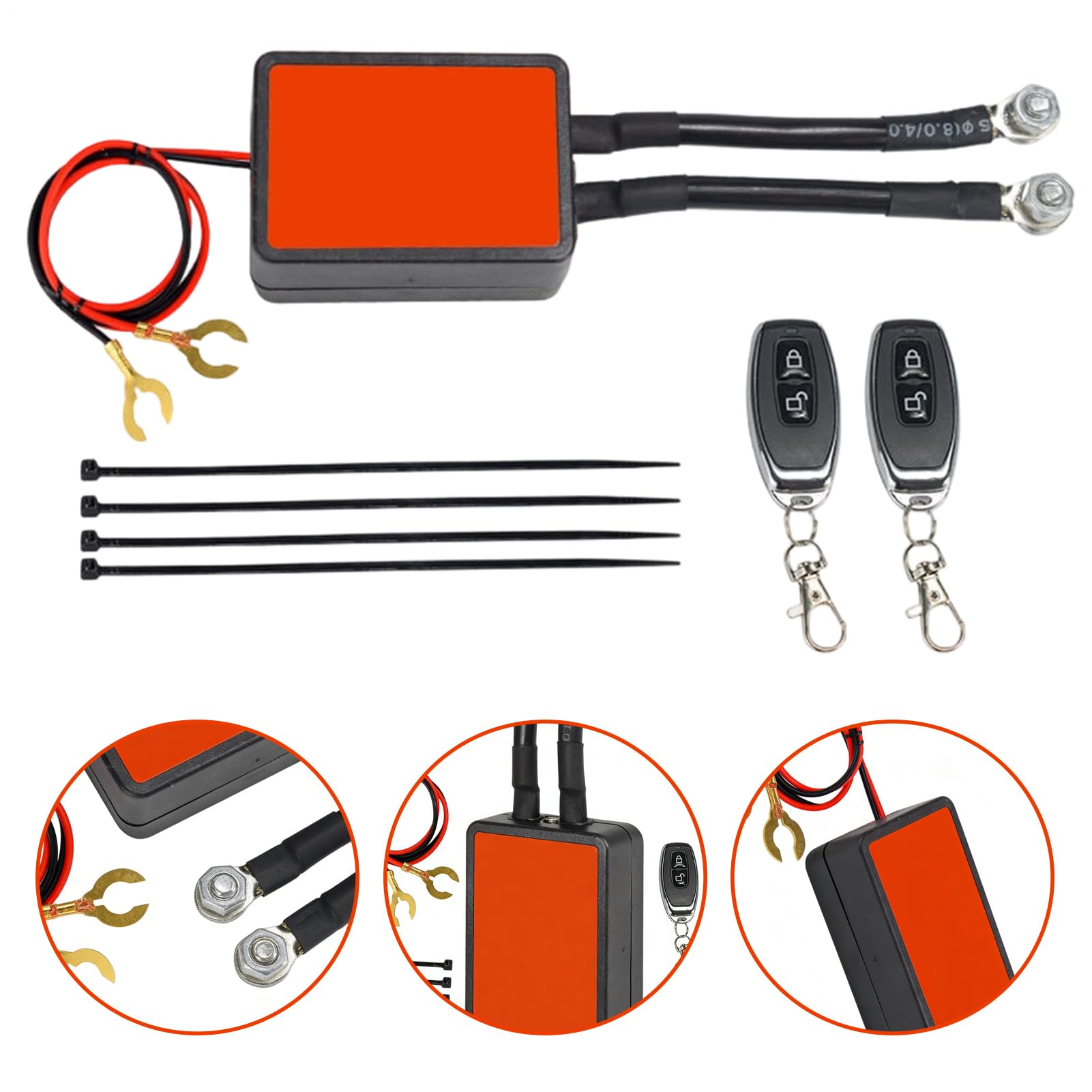 Disjoncteur 12V | Isolateur Intelligent 12V 300A à Haute Capacité | Coupe-circuit pour Batterie de Motocyclette - Pour Moto Bateau Pêche Maritime Quad Camion Remorque Véhicule Camping-Car