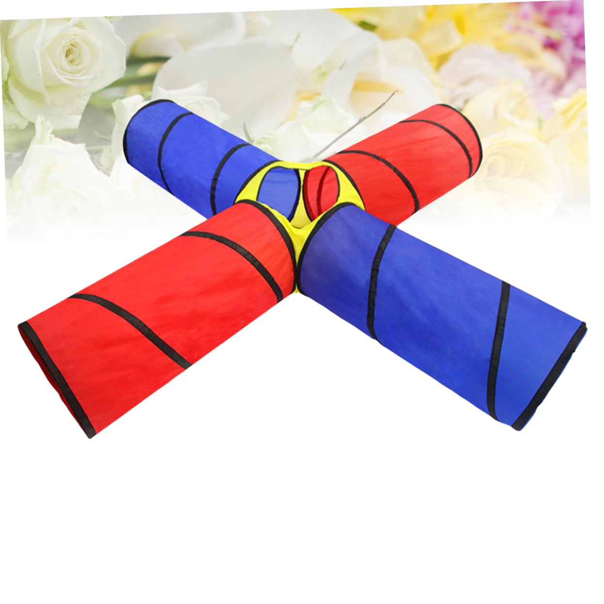 YARNOW Túnel de Plegable para Divertido Interactivo para Gatear para Interiores Fácil de Transportar y Almacenar Seguro para Pequeños