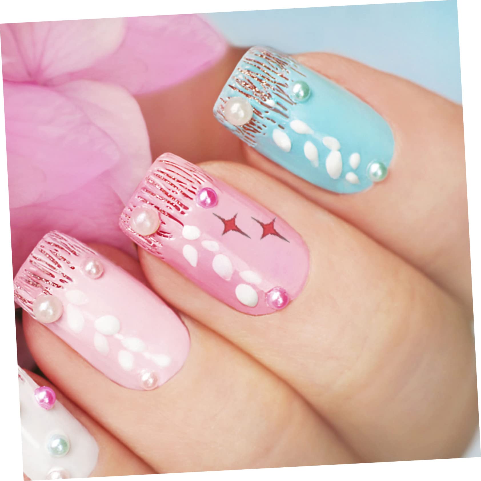 5 set Adesivi A Farfalla Scura Graziosi Adesivi A Strisce Di Giglio Adesivi UV Per Unghie Decorazioni Per Manicure 12 fogli*5