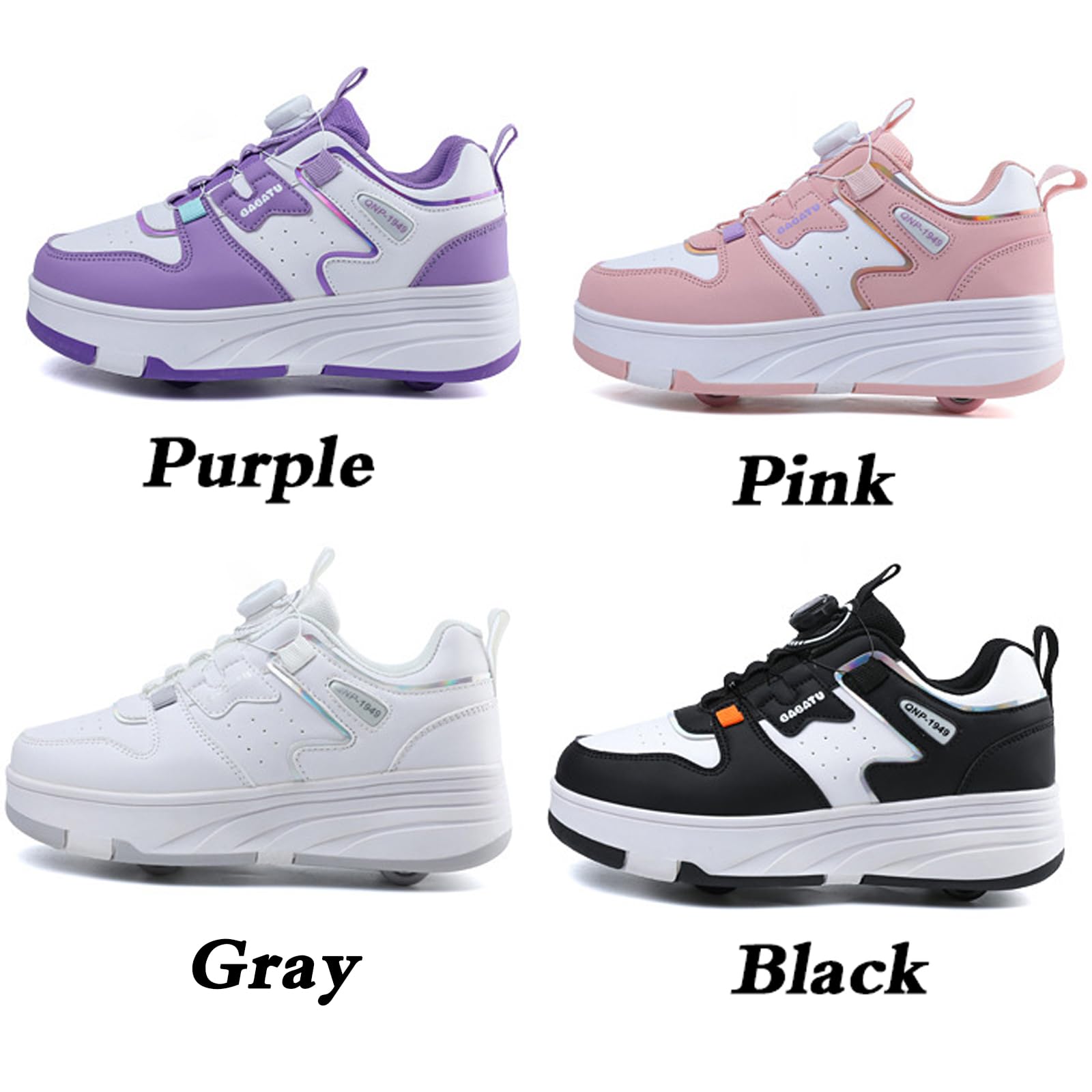 Zapatillas Deportivas con Ruedas para niños,Zapatos con Ruedas para niñas,Zapatillas con Ruedas,Zapatos con Ruedas Unisex niños,Retráctil,para Niños y Niña,para Pascua Cumpleaños,Navidad