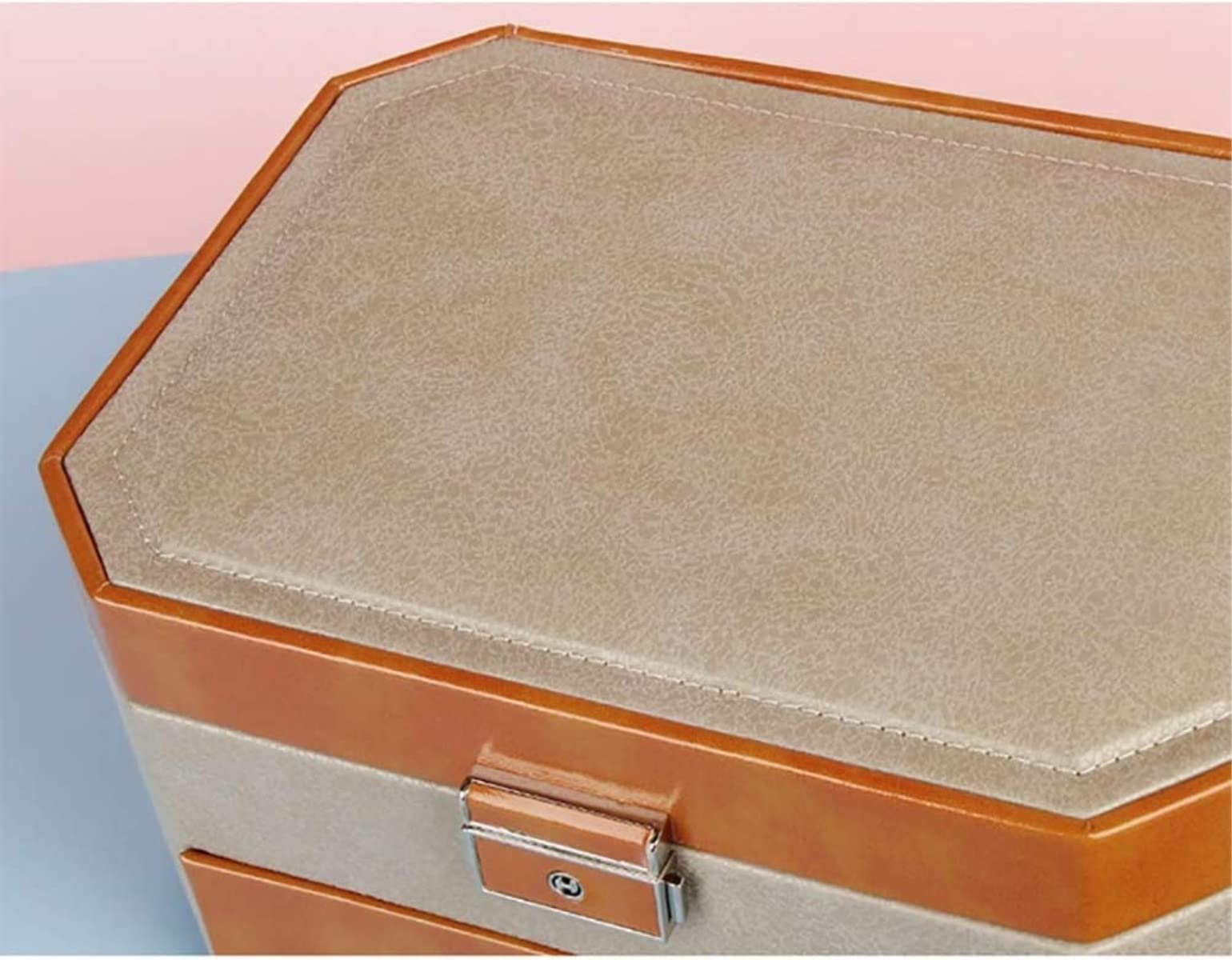 LLXYWJ Caja de joyería Expositor Caja de joyería Cajón Caja de joyería Organizador Collar Anillo Pendientes Caja de Almacenamiento de joyería Organizador de joyería para niñas