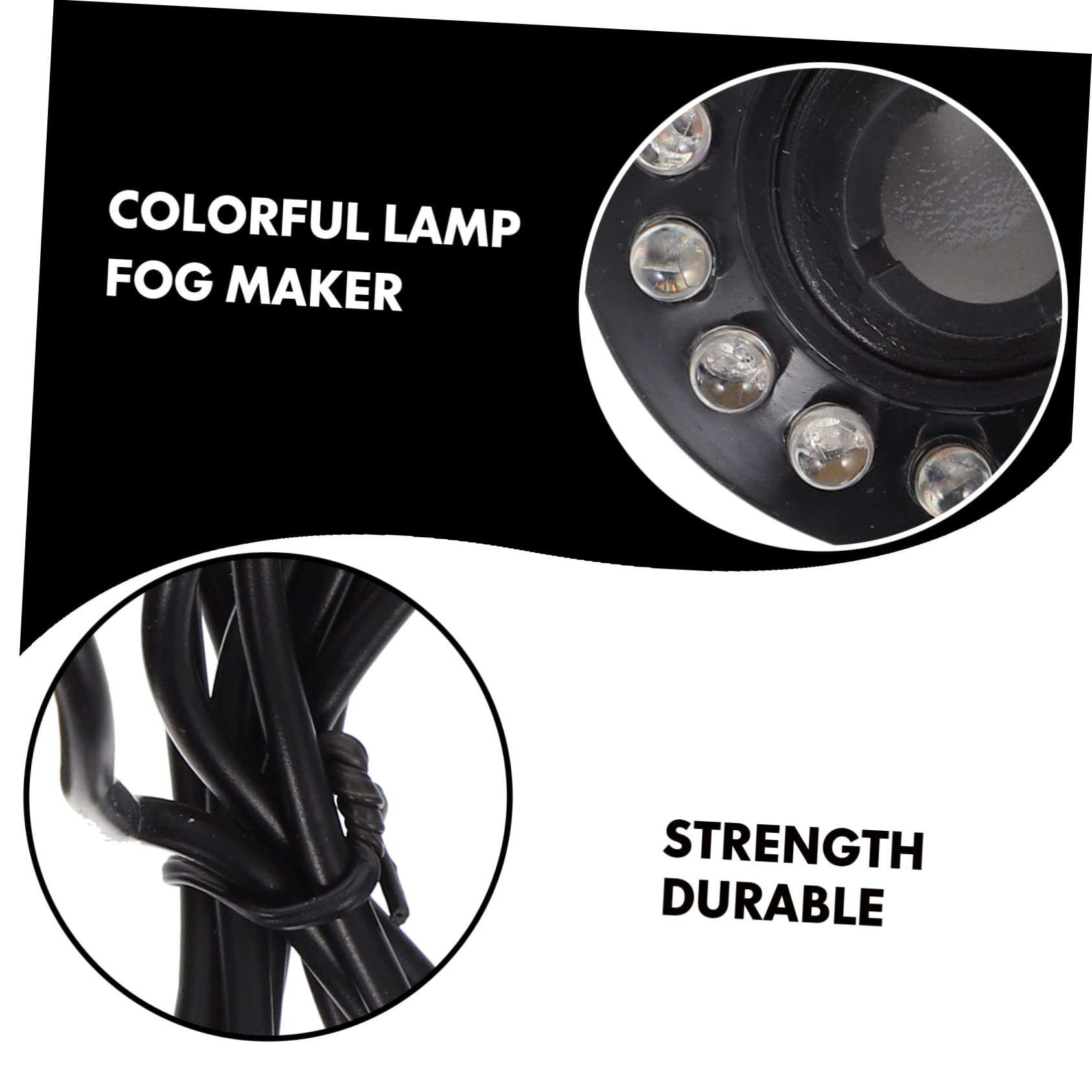 OSOLADY 6 Pcs Halloween Outdoor Fog Machine Fish Tank Light Maker Rockery Pond Humidifier Fish Air Humidifier