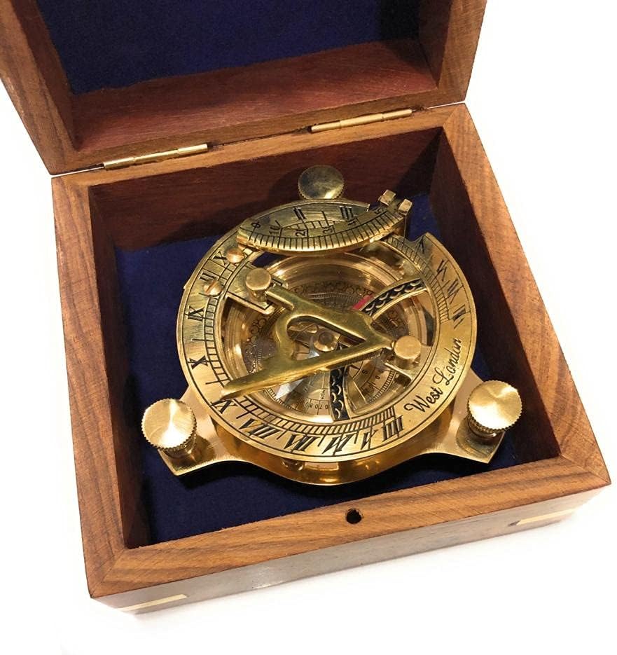 Sundial Compass Solid Brass Sun Dial