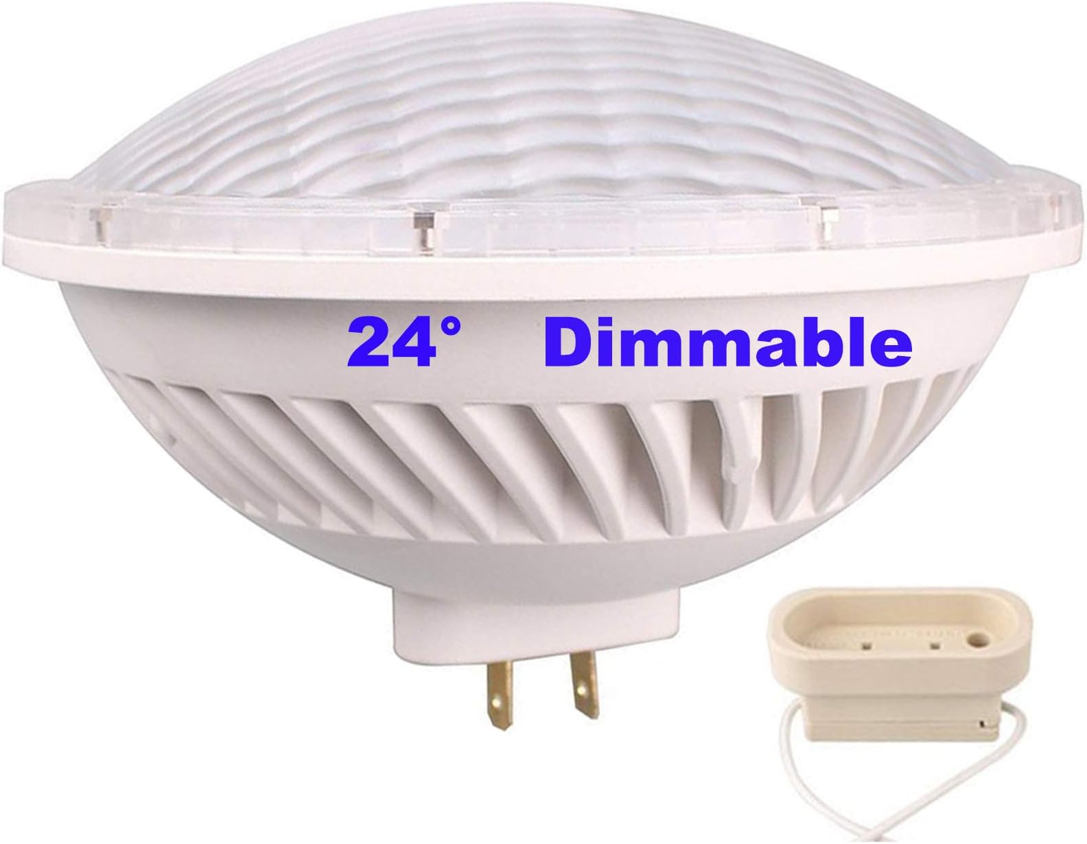BAOMING Par56 LED Bulbs Dimmable 28W (300W Par 56 Halogen Equivalent) Soft Warm White (2700~3000K) 24°Beam Angle AC/ 230V GX16D Base