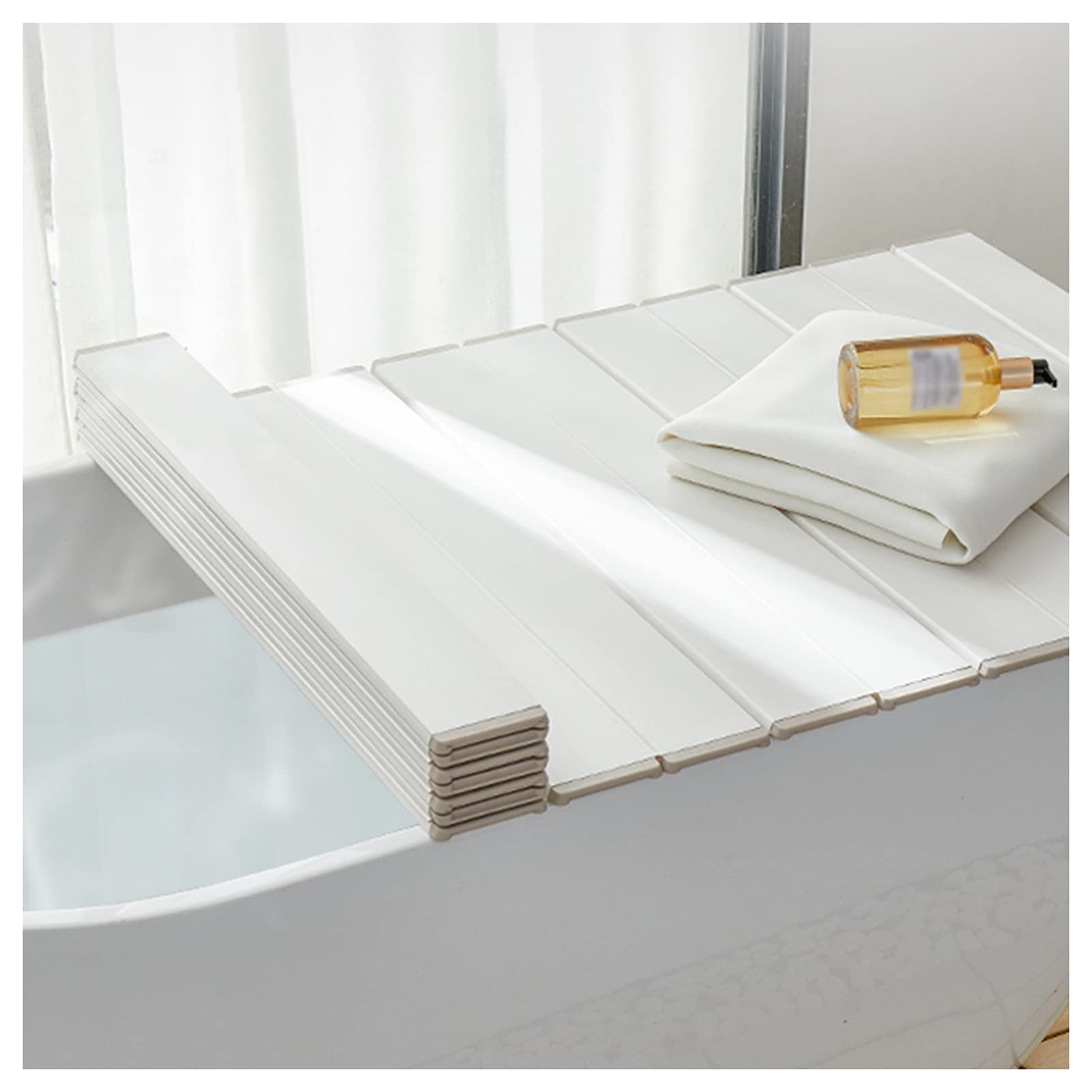 Cubierta de aislamiento antipolvo plegable e impermeable para bañeras estándar